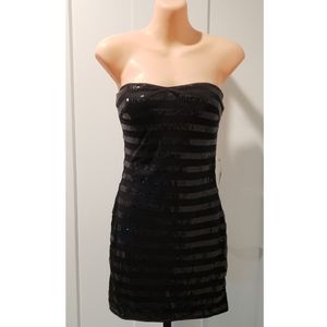 Forever 21 Sequin Strapless Mini Dress